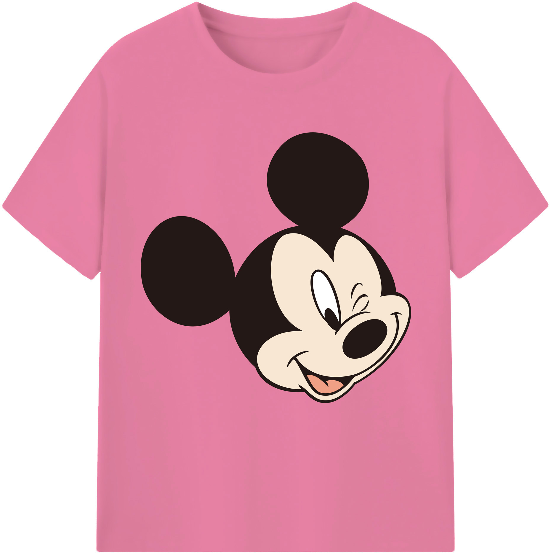 （画像用） ミッキーマウス Mickey Mouse 綿100％半袖Tシャツ（フロントプリント）